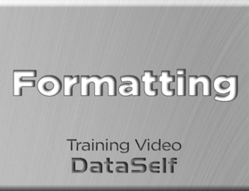 Training video – Formatting