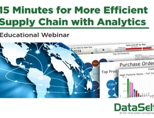 15 Minutes for More Efficient Supply Chain Analytics Webinar