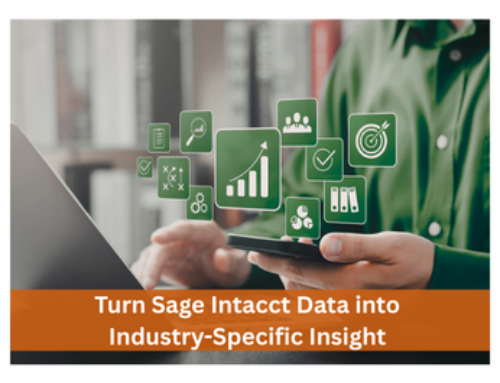 Turn Sage Intacct Data into Industry-Specific Insight