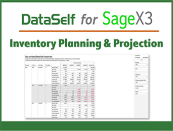 Sage X3 Inventory Planning & Projection Dashboard